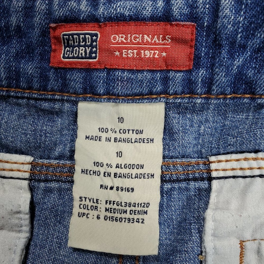 Faded Glory Originals Denim Shorts With 5 Pockets - Sz 10 - Picture 9 of 9